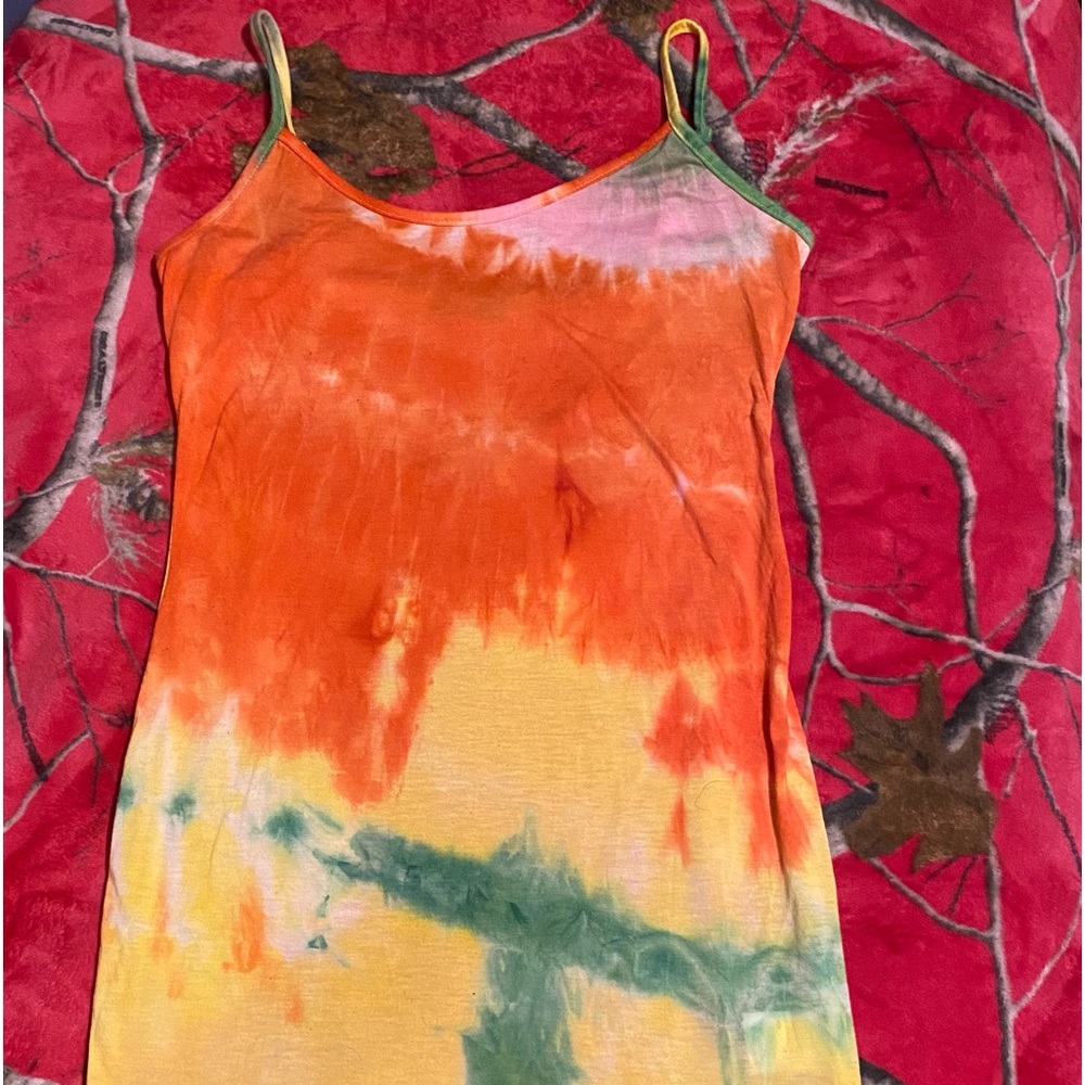 Tie Dye dress! (Model wearing another color, couldn’t find the EXACT one online)